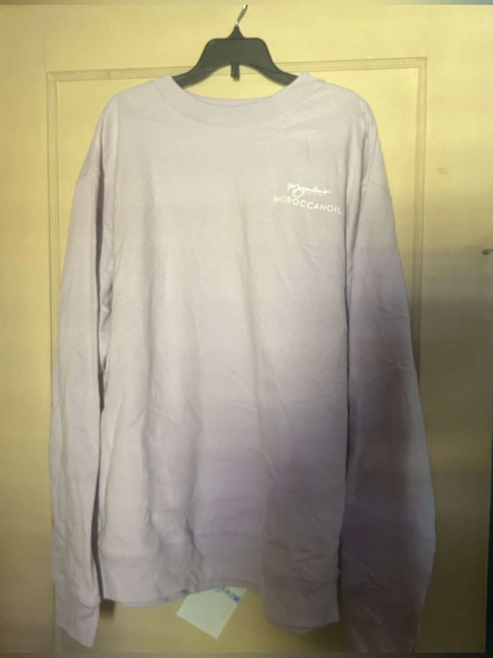 Moroccanoil x Morgensterns NYC Long Sleeve Crewneck - Lavender